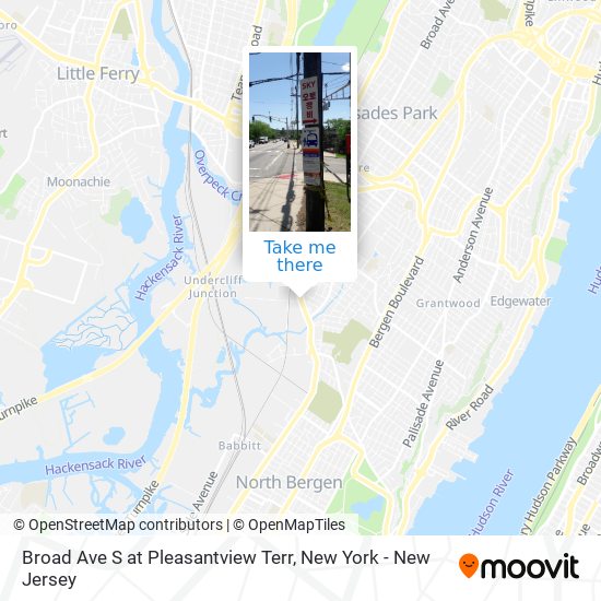 Broad Ave S at Pleasantview Terr map