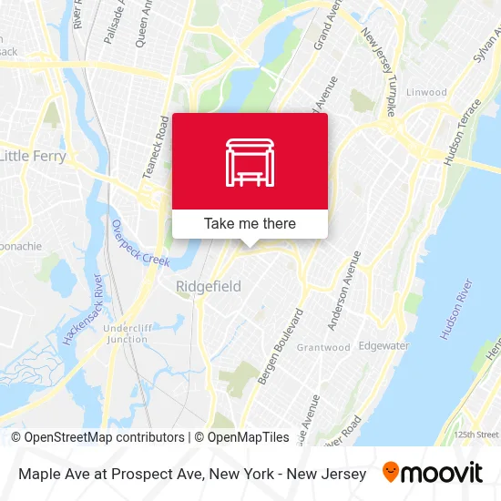 Maple Ave at Prospect Ave map