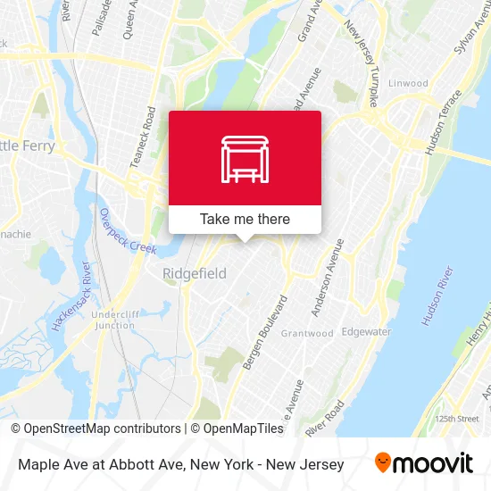 Maple Ave at Abbott Ave map