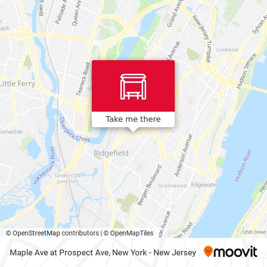 Mapa de Maple Ave at Prospect Ave