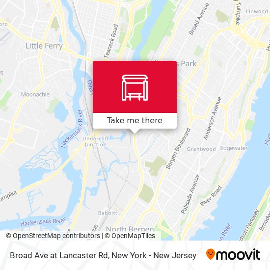 Mapa de Broad Ave at Lancaster Rd