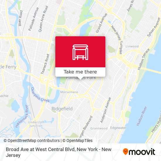 Mapa de Broad Ave at West Central Blvd