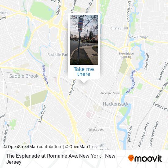 The Esplanade at Romaine Ave map