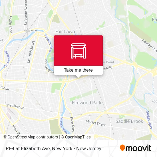 Rt-4 at Elizabeth Ave map