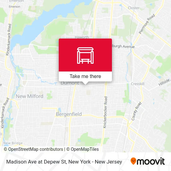 Madison Ave at Depew St map