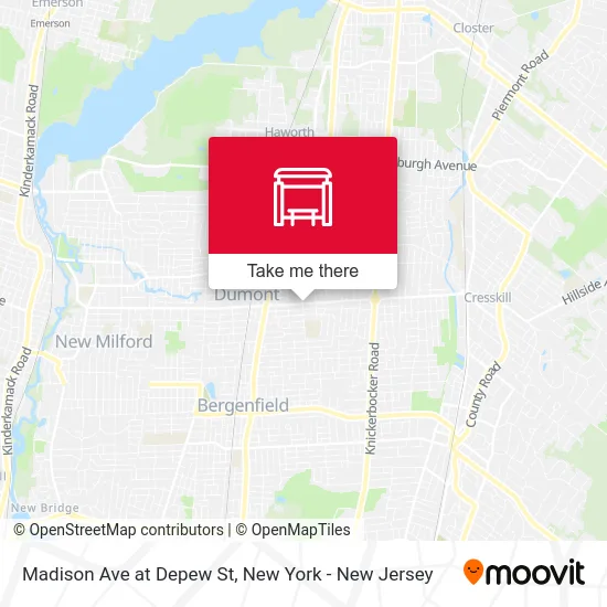 Madison Ave at Depew St map