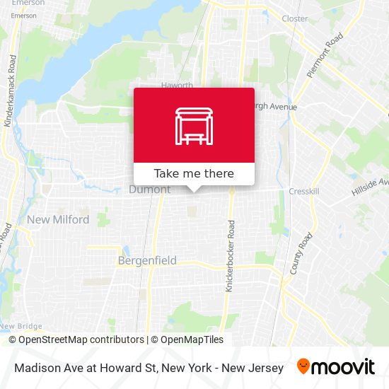 Mapa de Madison Ave at Howard St