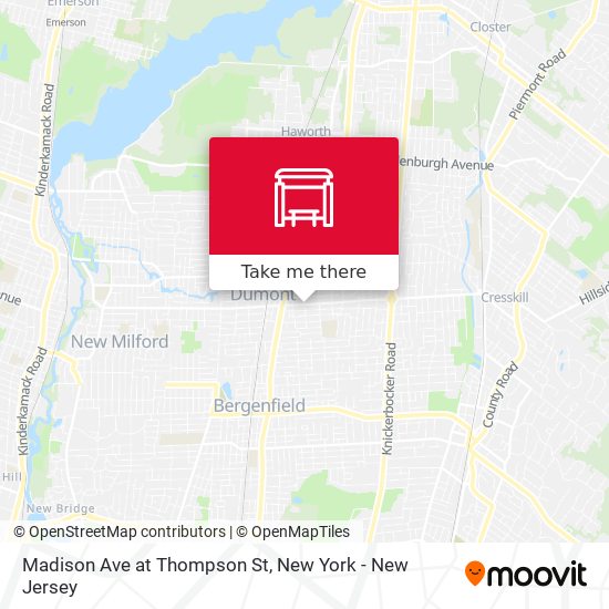 Mapa de Madison Ave at Thompson St