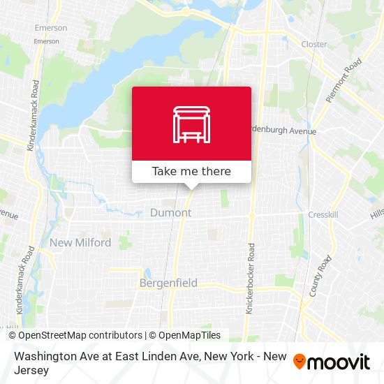 Washington Ave at East Linden Ave map