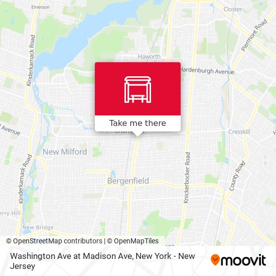 Washington Ave at Madison Ave map