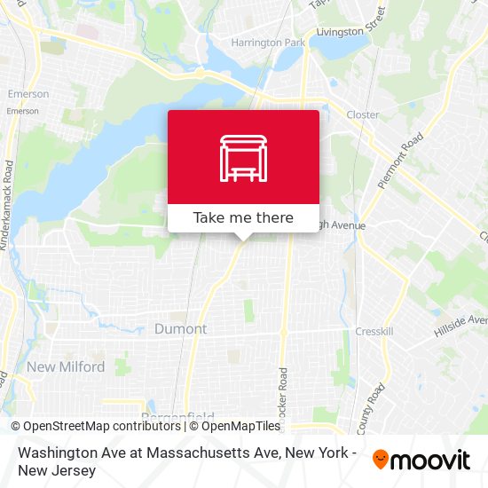 Washington Ave at Massachusetts Ave map