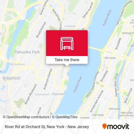 River Rd at Orchard St map