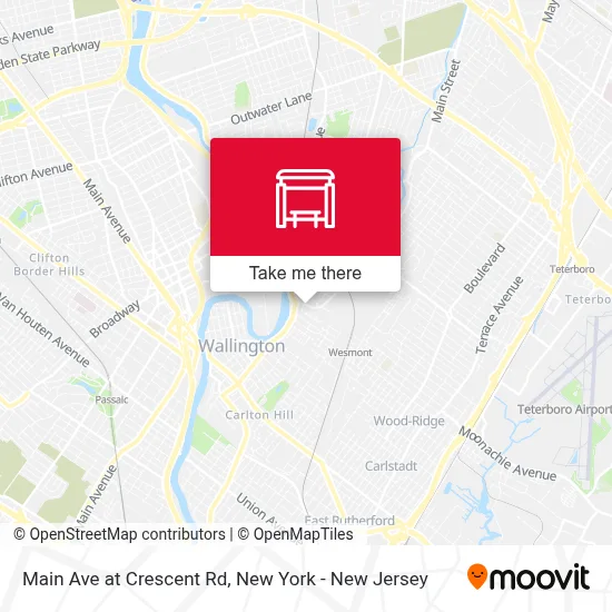 Main Ave at Crescent Rd map