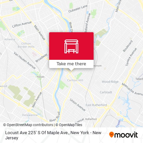 Mapa de Locust Ave 225' S Of Maple Ave.