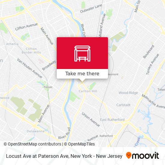 Mapa de Locust Ave at Paterson Ave
