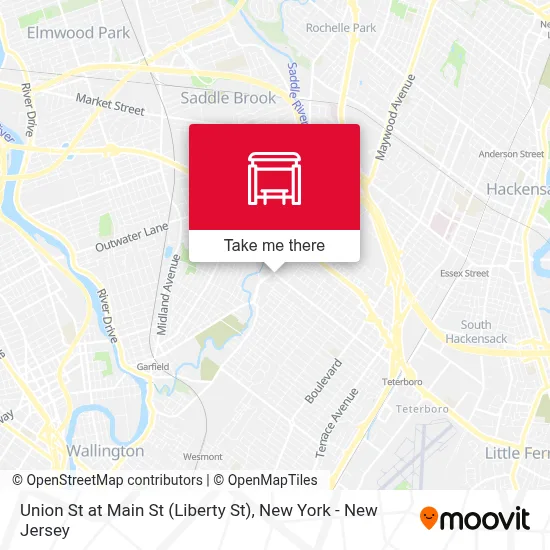 Union St at Main St (Liberty St) map