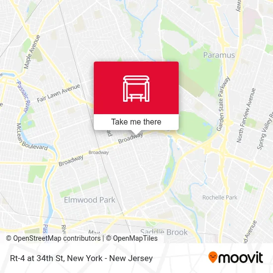 Rt-4 at 34th St map