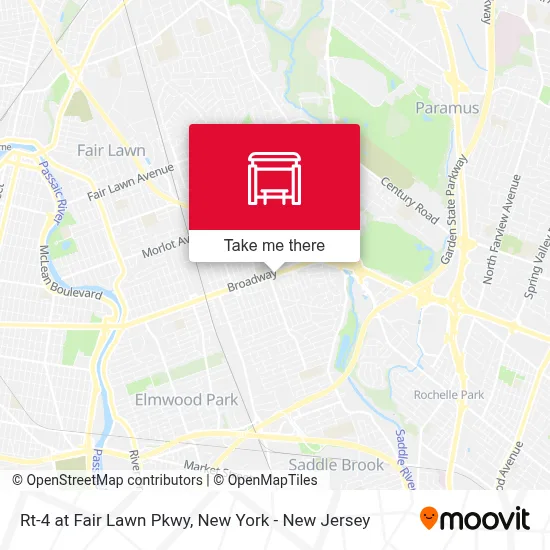 Rt-4 at Fair Lawn Pkwy map