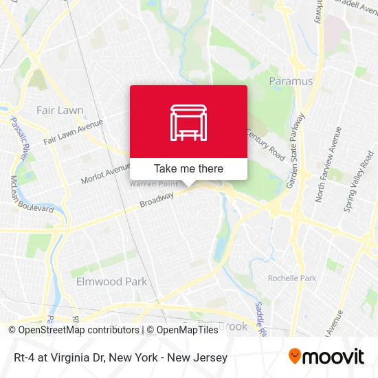 Rt-4 at Virginia Dr map