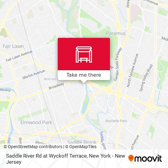 Saddle River Rd at Wyckoff Terrace map