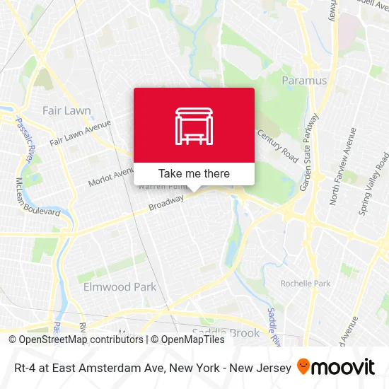 Rt-4 at East Amsterdam Ave map