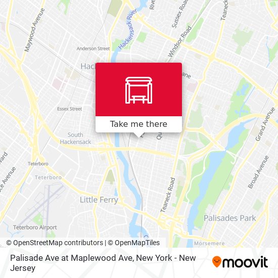 Mapa de Palisade Ave at Maplewood Ave
