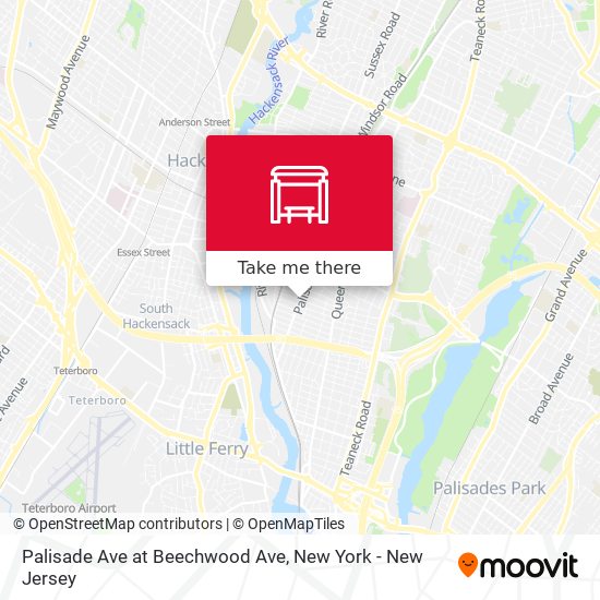 Palisade Ave at Beechwood Ave map