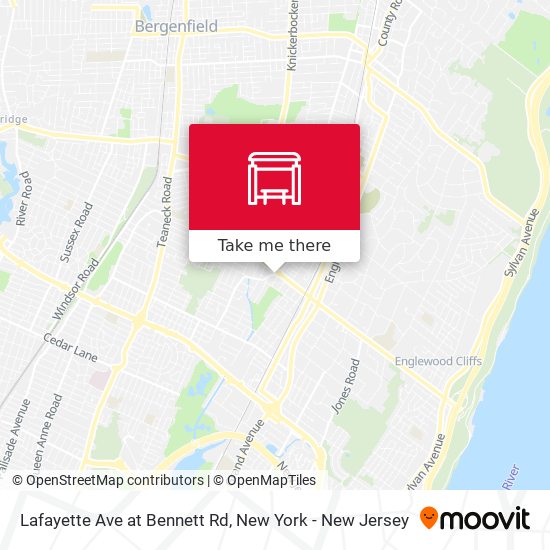 Mapa de Lafayette Ave at Bennett Rd
