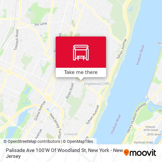 Mapa de Palisade Ave 100'W Of Woodland St