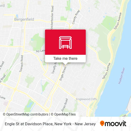 Engle St at Davidson Place map