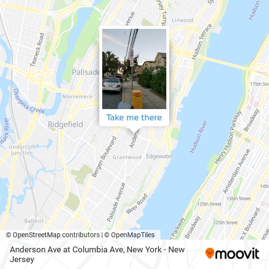 Mapa de Anderson Ave at Columbia Ave