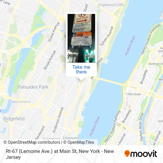 Rt-67 (Lemoine Ave.) at Main St map