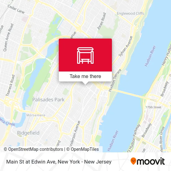 Main St at Edwin Ave map