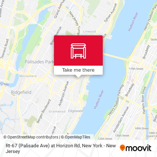 Rt-67 (Palisade Ave) at Horizon Rd map