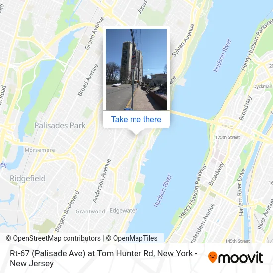 Rt-67 (Palisade Ave) at Tom Hunter Rd map