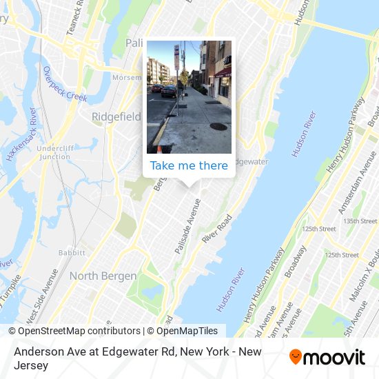 Mapa de Anderson Ave at Edgewater Rd