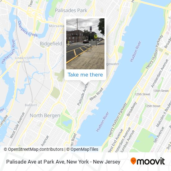 Mapa de Palisade Ave at Park Ave