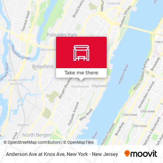 Mapa de Anderson Ave at Knox Ave