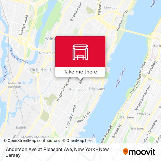 Mapa de Anderson Ave at Pleasant Ave