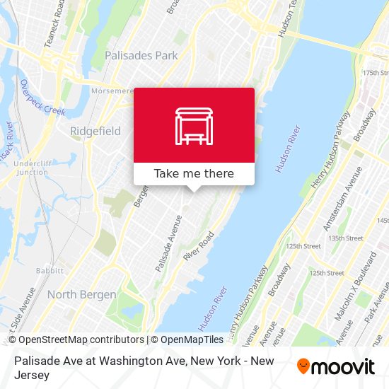 Mapa de Palisade Ave at Washington Ave