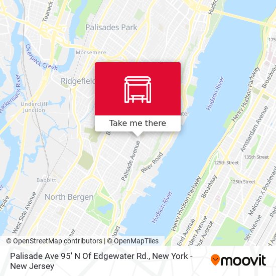 Mapa de Palisade Ave 95' N Of Edgewater Rd.