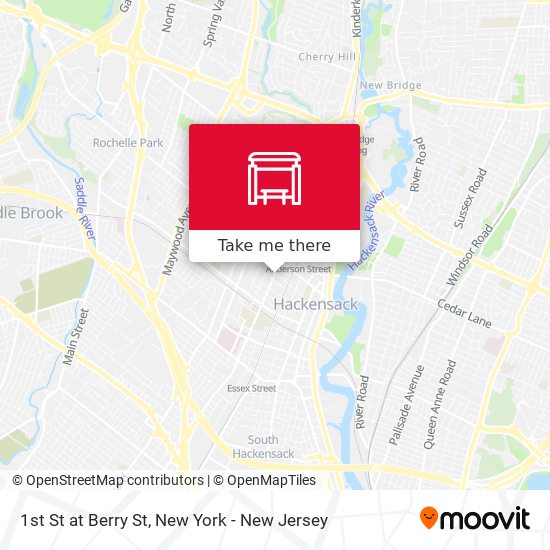 Mapa de 1st St at Berry St