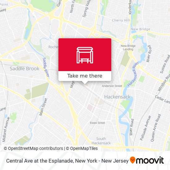 Mapa de Central Ave at the Esplanade