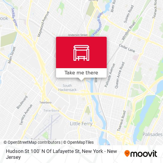Hudson St 100' N Of Lafayette St map