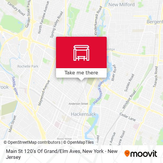 Main St 120's Of Grand / Elm Aves map