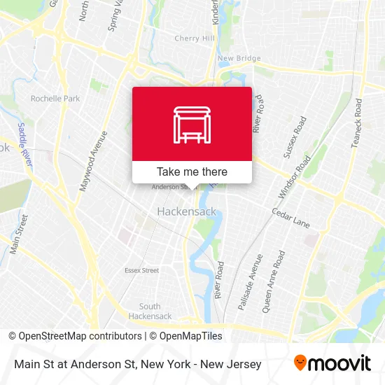 Main St at Anderson St map