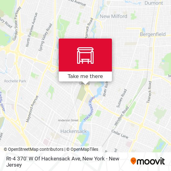 Mapa de Rt-4 370' W Of Hackensack Ave