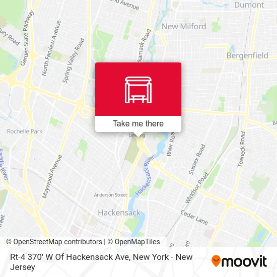 Rt-4 370' W Of Hackensack Ave map