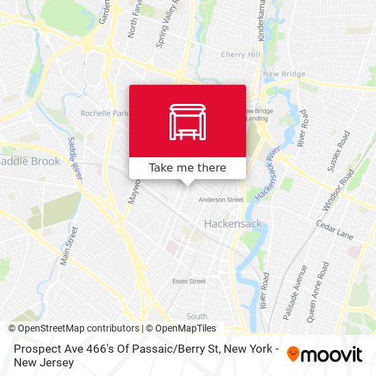 Mapa de Prospect Ave 466's Of Passaic / Berry St