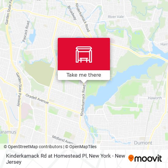 Mapa de Kinderkamack Rd at Homestead Pl